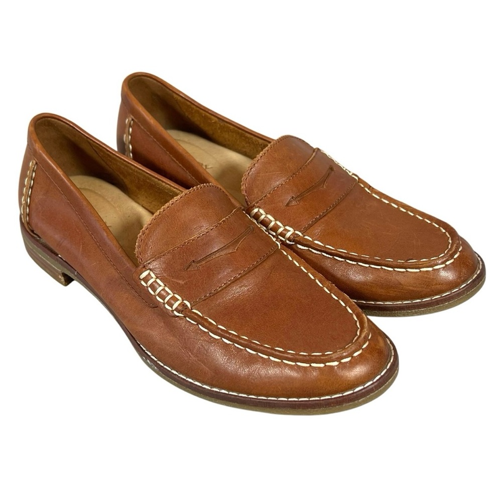 Sperry Women’s Top Sider Brown Leather Penny Loafers
